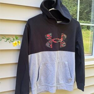 Under Armour boysBlack and Gray Hoodie